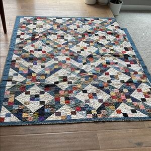 Colorful Geometric Patchwork Quilt